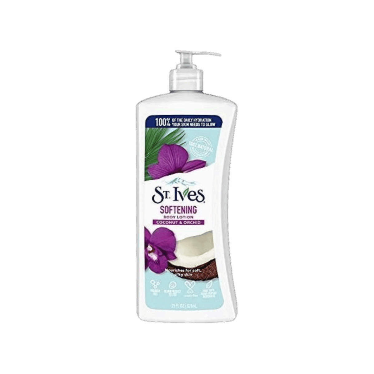 ST IVES-LOTION-621ml-US-W-SOFTENING COCONUT & ORCHID - Image 1