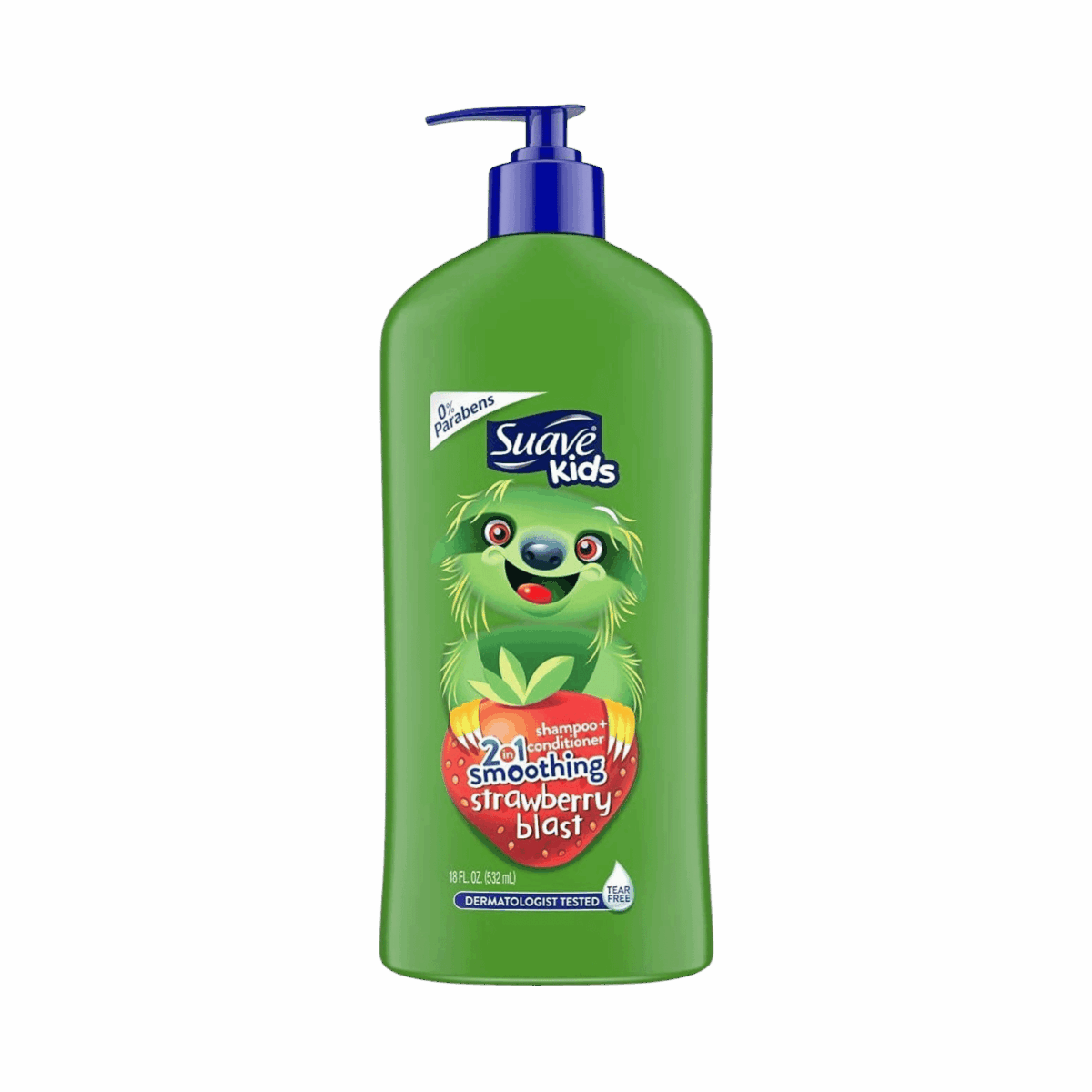 SUAVE-SHAMPOO-532ml-US-KIDS-2 IN 1 SMOOTHING STRAWBERRY BLAST - Image 1