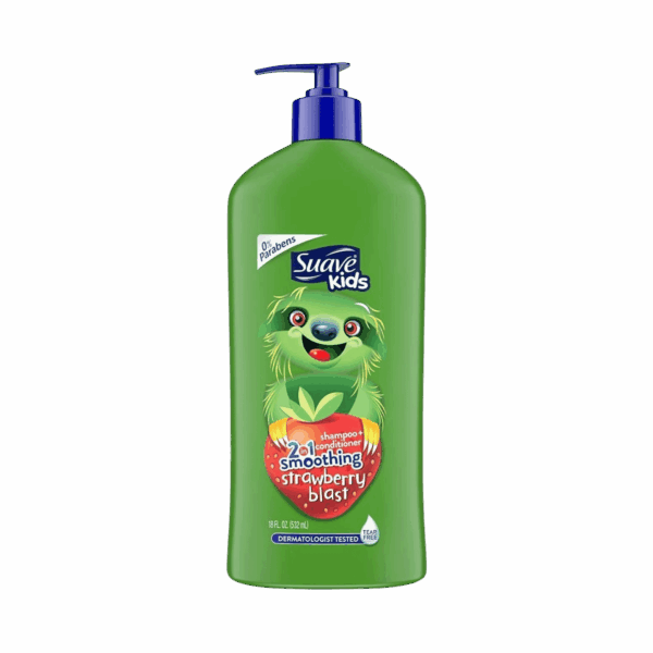 SUAVE-SHAMPOO-532ml-US-KIDS-2 IN 1 SMOOTHING STRAWBERRY BLAST