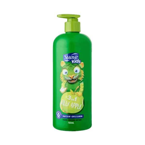 SUAVE-SHAMPOO-700ml-TH-KIDS-3 IN 1 SILLY APPLE (PUMP)