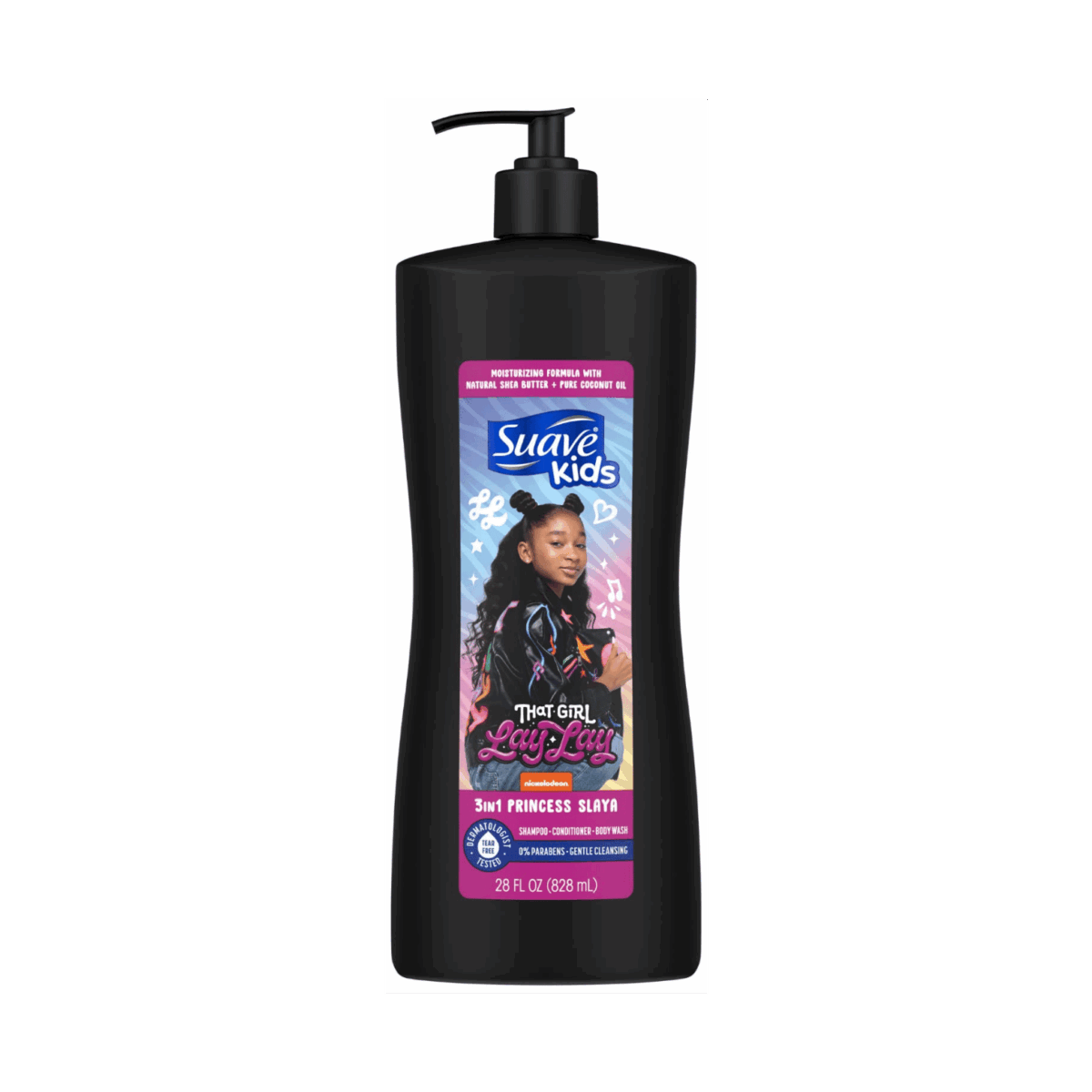 SUAVE-SHAMPOO-828ml-US-KIDS-3 IN 1 PRINCESS SLAYA (PUMP) - Image 1