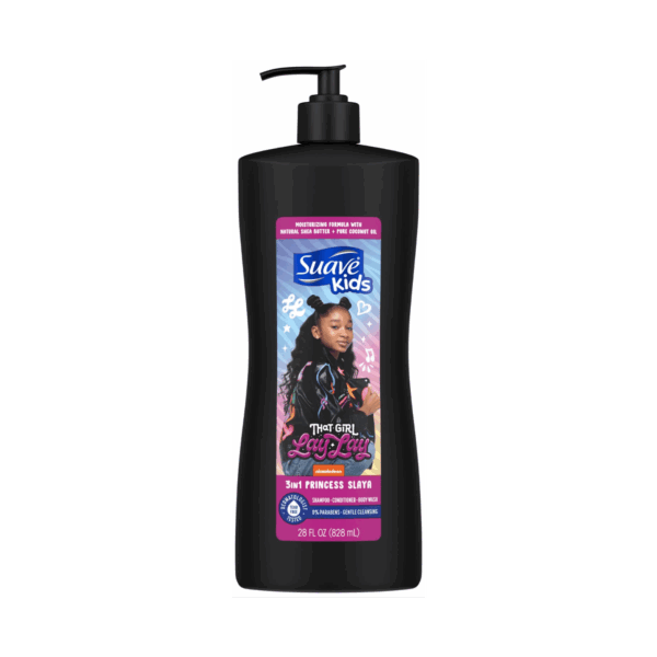 SUAVE-SHAMPOO-828ml-US-KIDS-3 IN 1 PRINCESS SLAYA (PUMP)