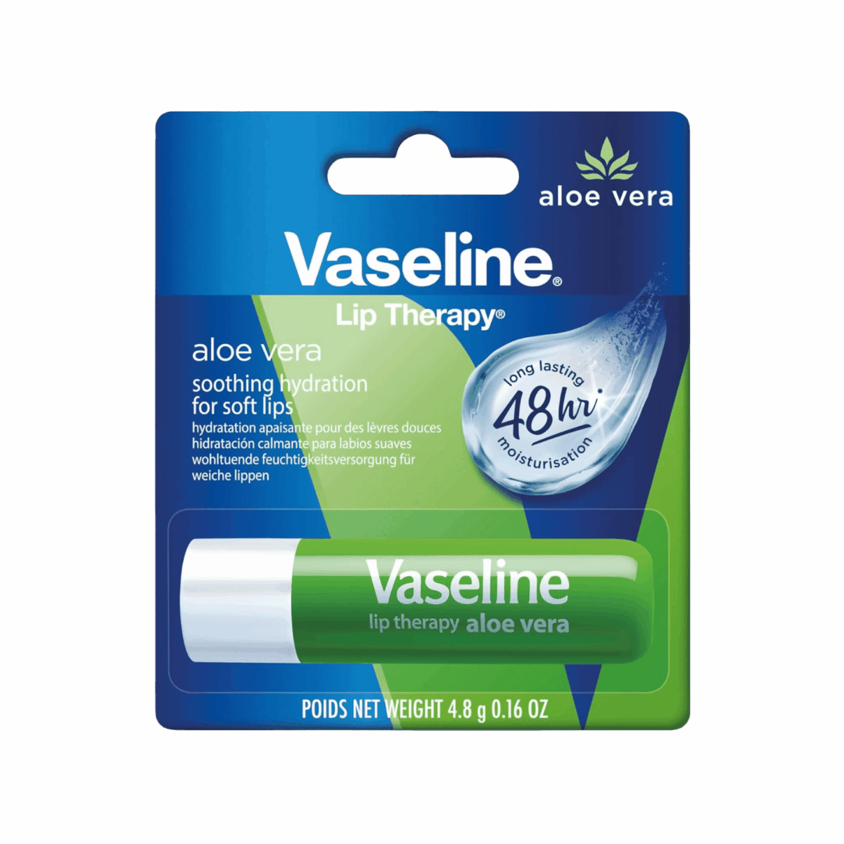 VASELINE-LIP BALM-4.8g-KR-W-ALOE VERA - Image 1