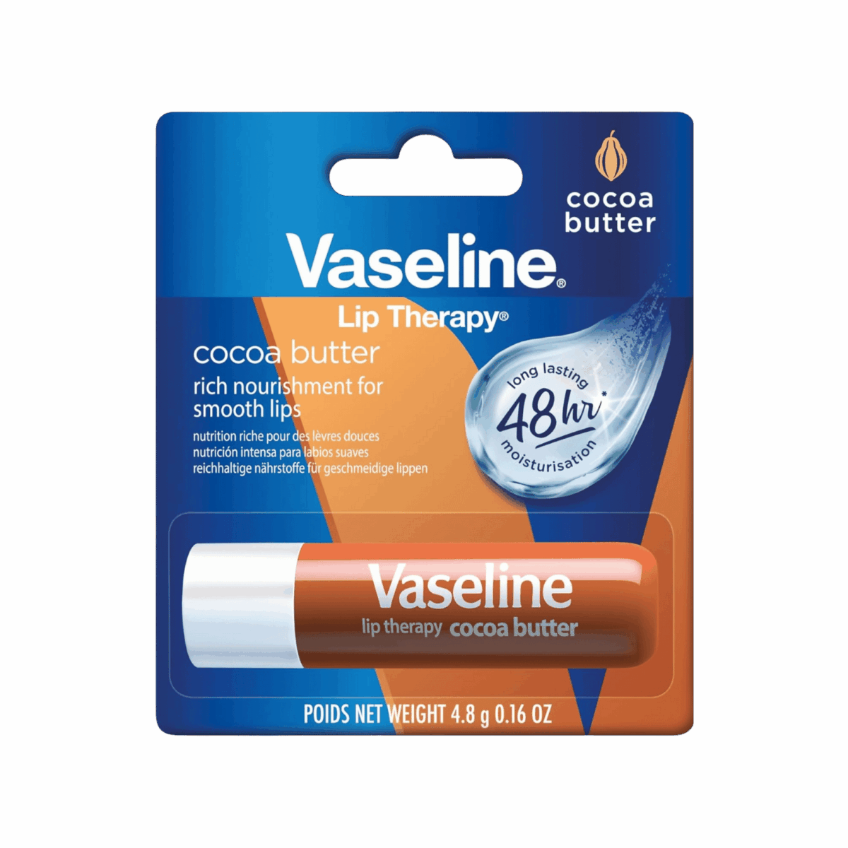 VASELINE-LIP BALM-4.8g-KR-W-COCOA BUTTER - Image 1