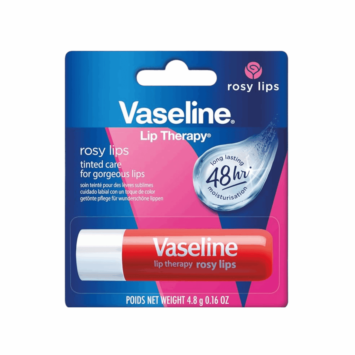 VASELINE-LIP BALM-4.8g-KR-W-ROSY LIPS - Image 1
