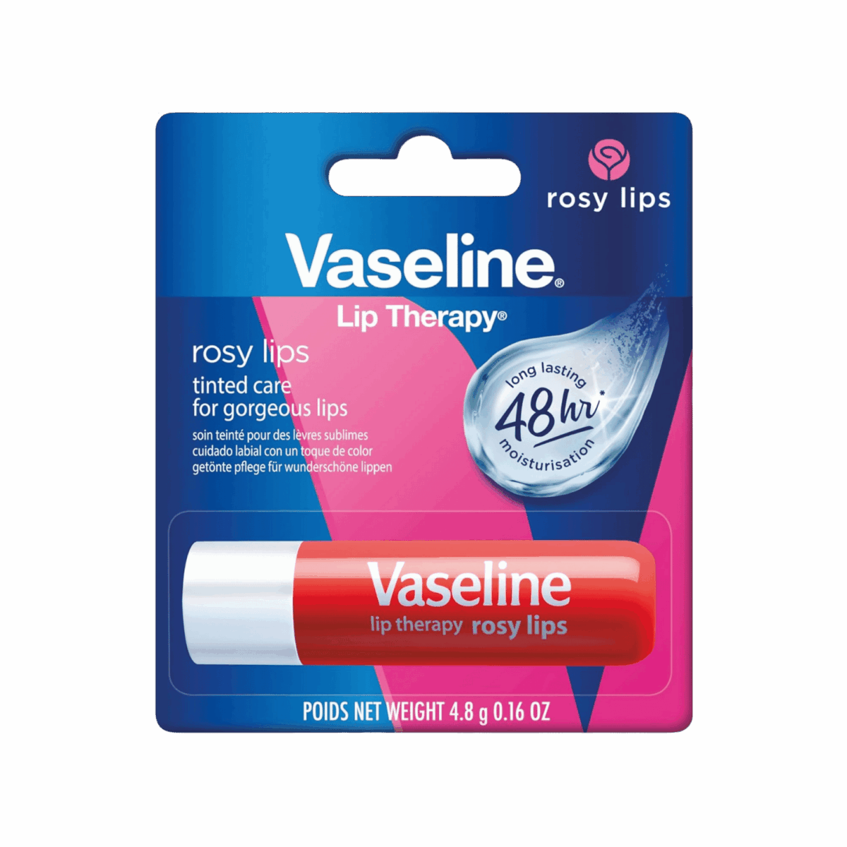VASELINE-LIP BALM-4.8g-KR-W-ROSY LIPS - Image 1