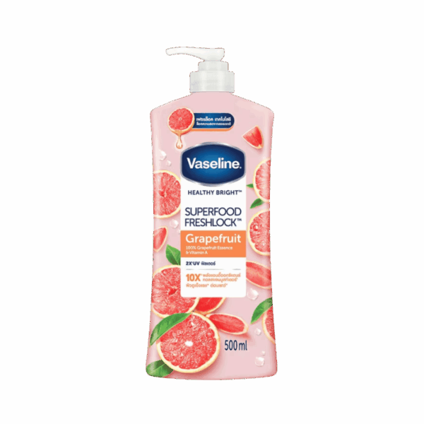 VASELINE-LOTION-500ml-TH-W-SUPERFOOD GRAPEFRUIT (PUMP)