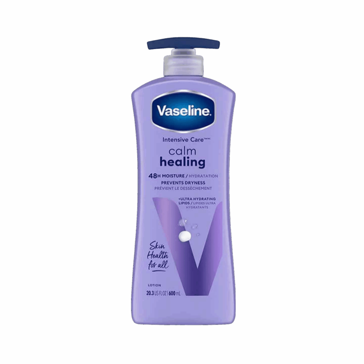 VASELINE-LOTION-600ml-US-W-CALM HEALING (PUMP) - Image 1