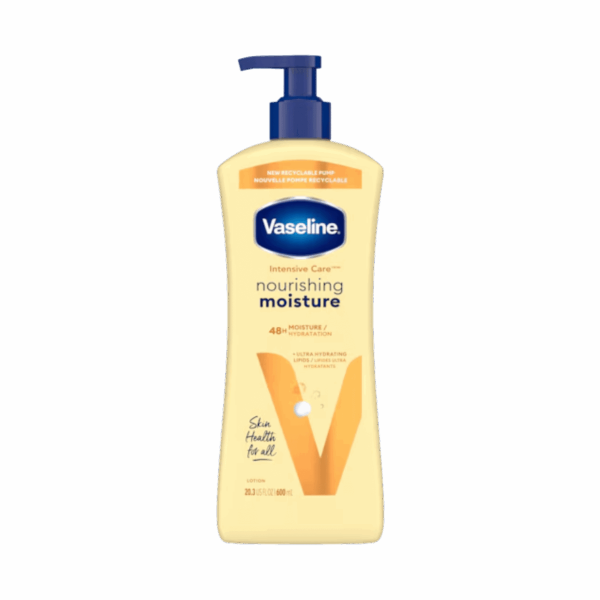 VASELINE-LOTION-600ml-US-W-NOURISHING MOISTURE (PUMP) - Image 1