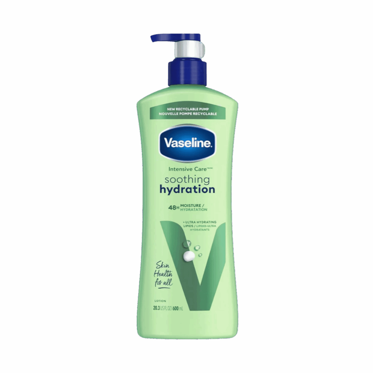 VASELINE-LOTION-600ml-US-W-SOOTHING HYDRATION (PUMP) - Image 1
