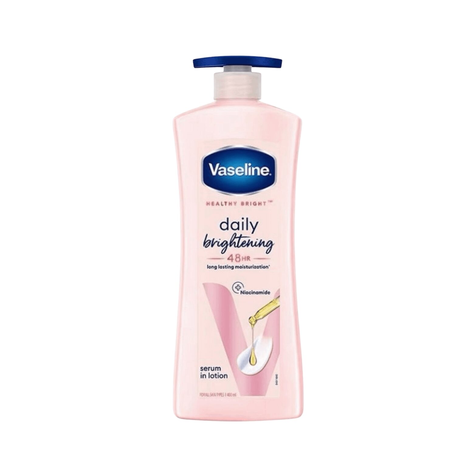VASELINE-LOTION-600ml-IN-W-DAILY BRIGHTENING 48HR + NIACINAMIDE (PUMP) (BC) VASELINE-LOTION-600ml-IN-W-DAILY BRIGHTENING 48HR + NIACINAMIDE (PUMP) (BC) - Image 1