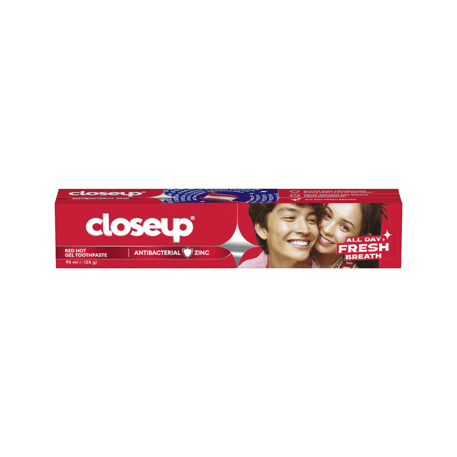 CLOSE UP-TOOTHPASTE-95G-ID-M_W-WHITE NOW KAOLIN MINERAL WHITENER CLOSE UP-TOOTHPASTE-95ML-ID-M/W-RED HOT - Image 1